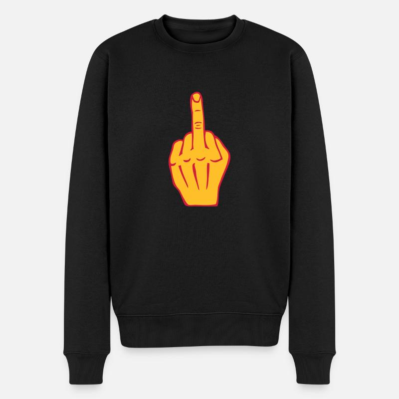fuck doigt d’honneur - Pull Premium bio Homme - noir