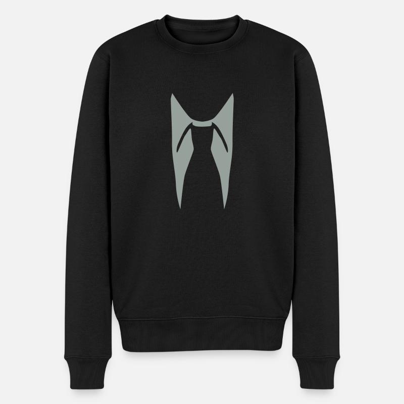 Anzug - Männer Premium Bio Pullover - Schwarz