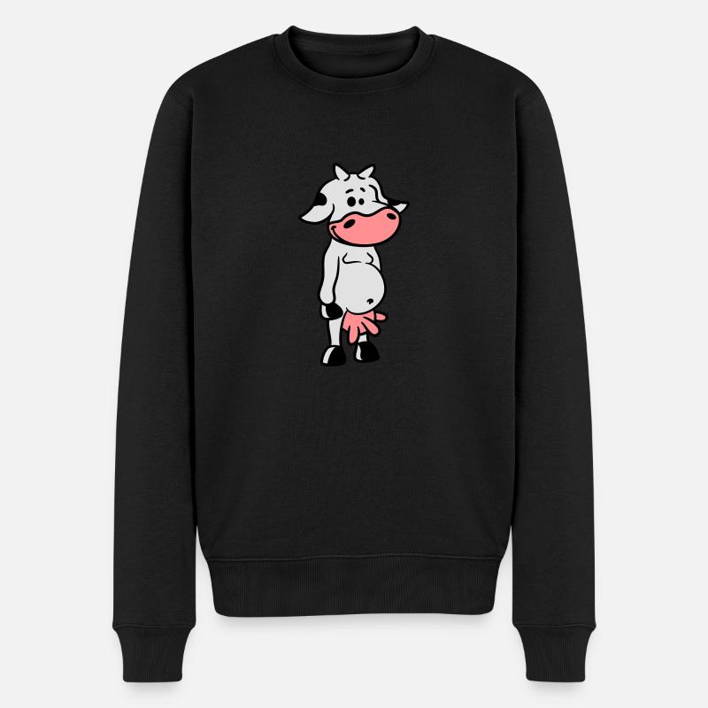 Petite vache douce mignonne - Pull Premium bio Homme - noir