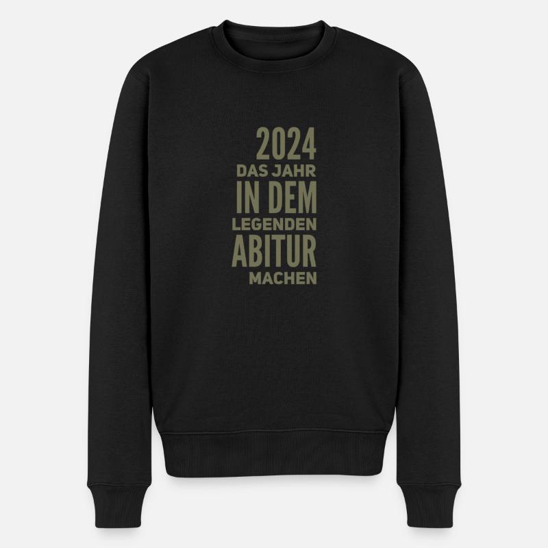 ABI Abitur - Männer Premium Bio Pullover - Schwarz