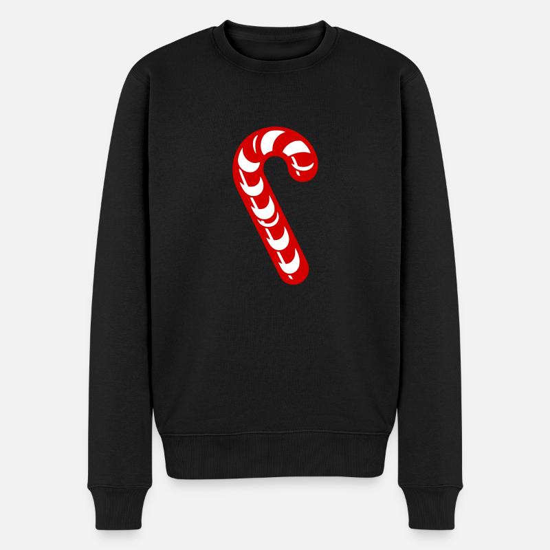 Zuckerstange - Männer Premium Bio Pullover - Schwarz