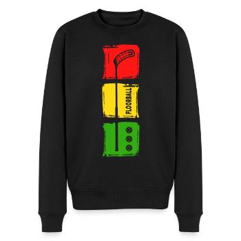 floorball floorball floorball chiller - Men's Premium Organic Jumper - black - Front - Nico (187cm)