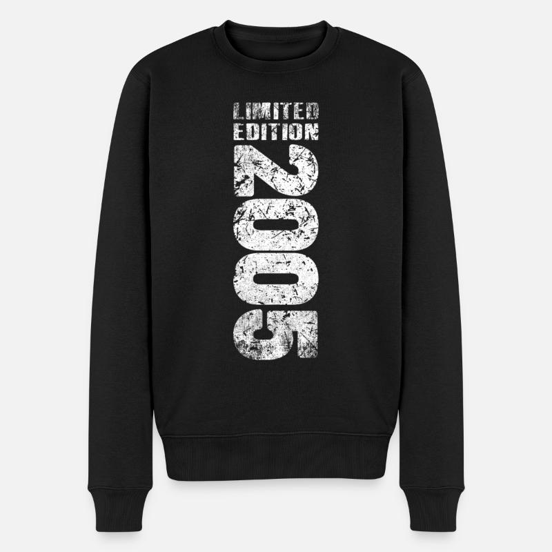 limited edition 2005 18. Geburtstag - Männer Premium Bio Pullover - Schwarz