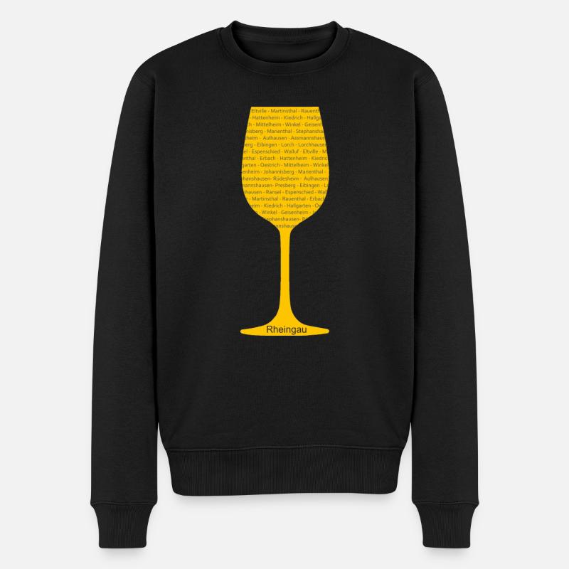 Rheingau Woiglas - Männer Premium Bio Pullover - Schwarz