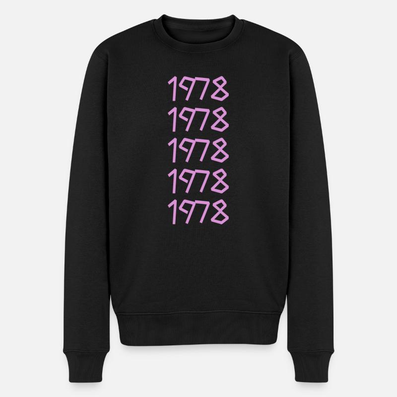 1978 - Männer Premium Bio Pullover - Schwarz