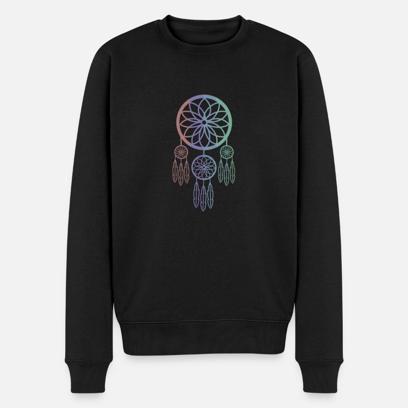 Attrape-rêves Multicolore - Pull Premium bio Homme - noir