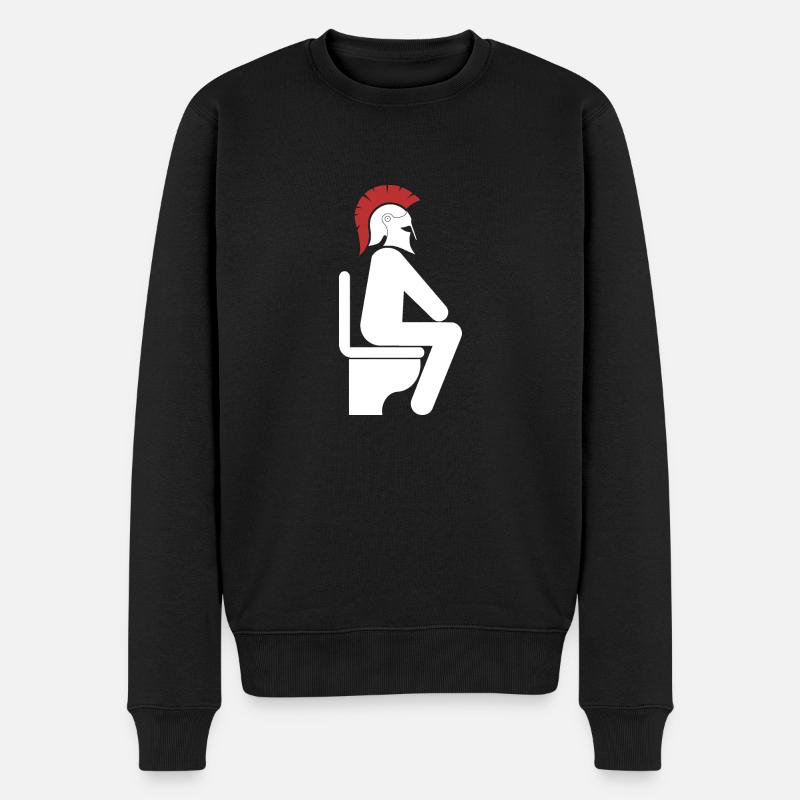 WC - Männer Premium Bio Pullover - Schwarz