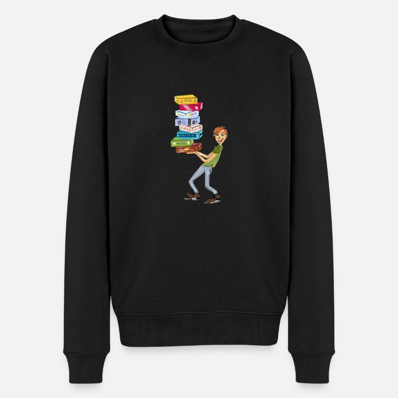 Brettspiel Fan - Männer Premium Bio Pullover - Schwarz