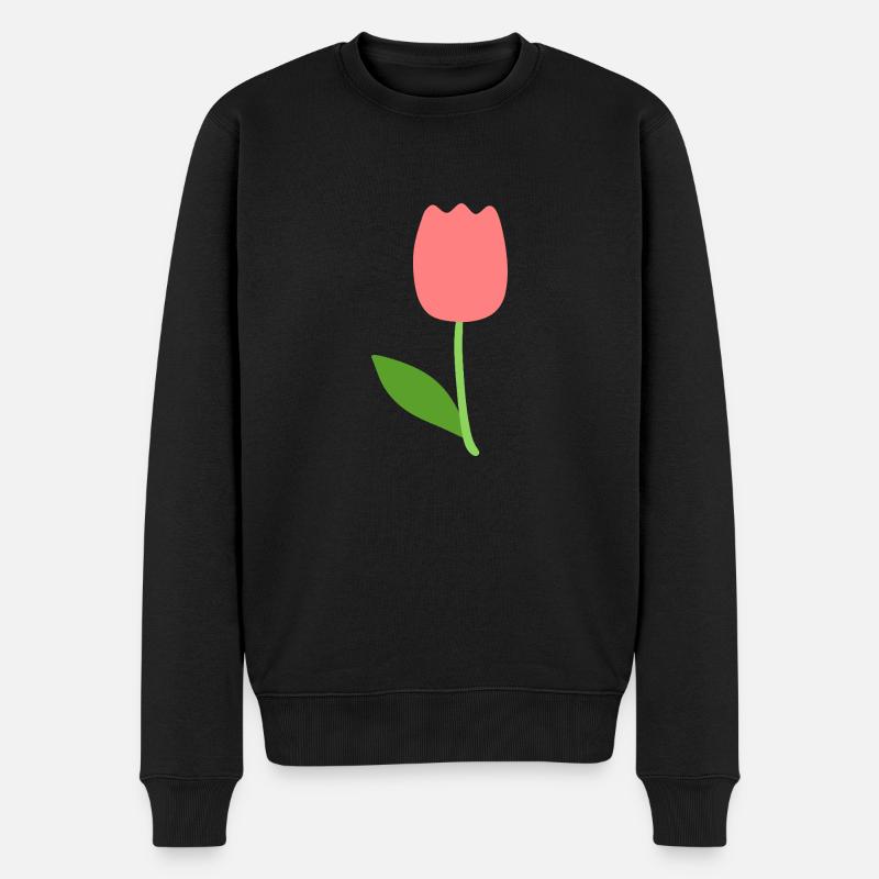 fleur de tulipe - Pull Premium bio Homme - noir