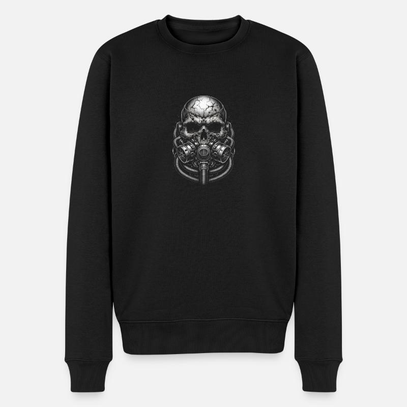 Ewiger Wächter - Männer Premium Bio Pullover - Schwarz