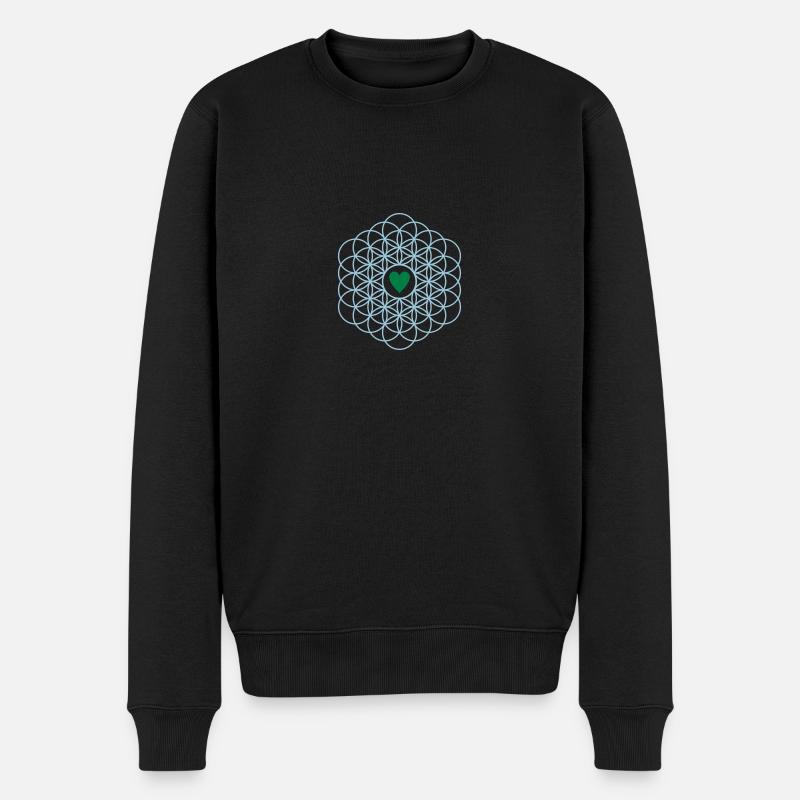 Fleur de vie - Pull Premium bio Homme - noir