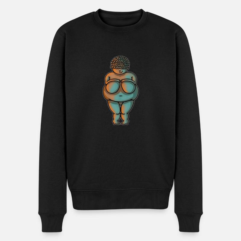 Venus1 - Männer Premium Bio Pullover - Schwarz