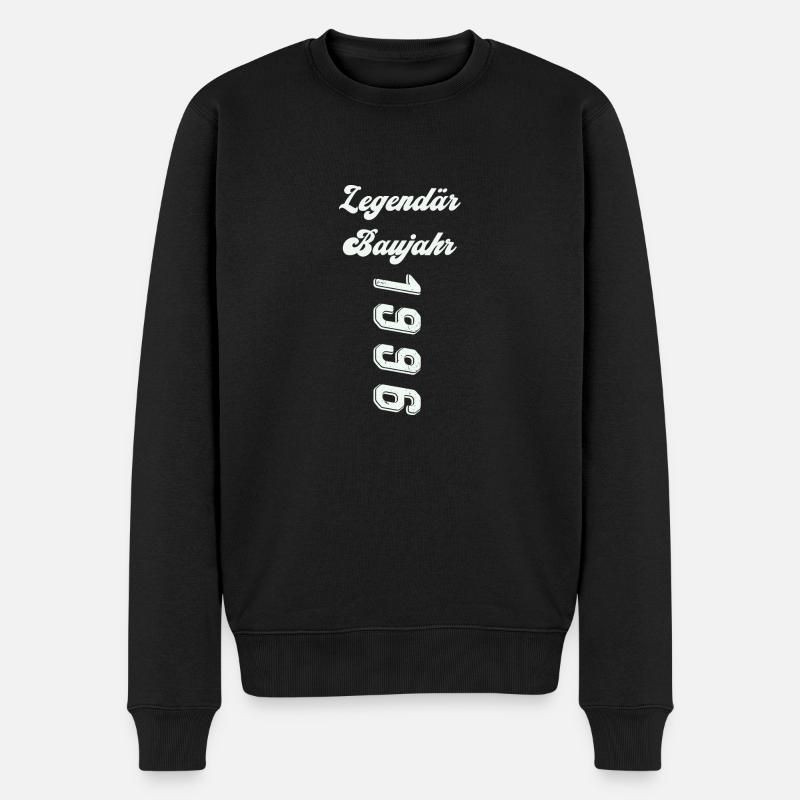 1996 - Männer Premium Bio Pullover - Schwarz