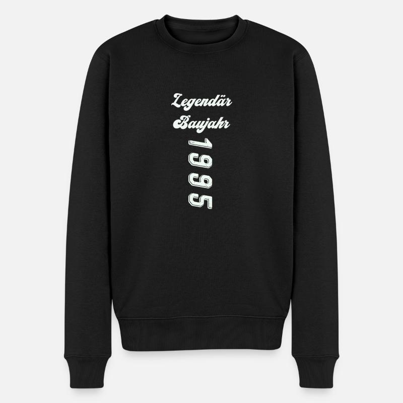 1995 - Männer Premium Bio Pullover - Schwarz