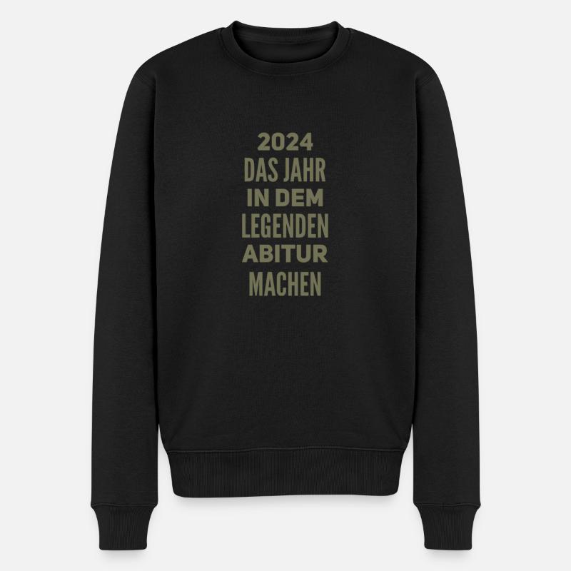 ABI Abitur - Männer Premium Bio Pullover - Schwarz