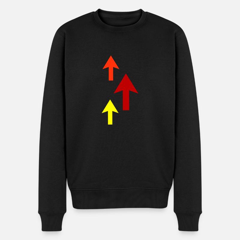 pfeile - Männer Premium Bio Pullover - Schwarz