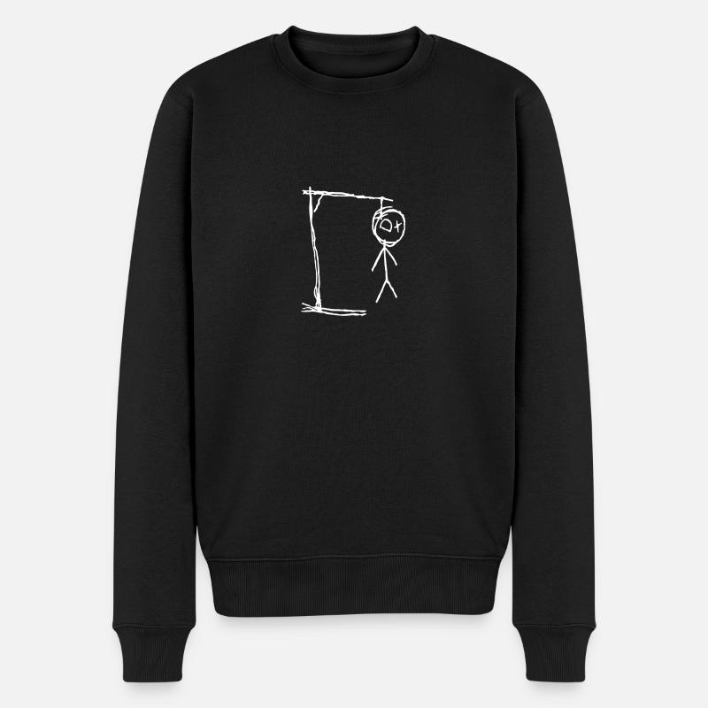 Hangman II - Männer Premium Bio Pullover - Schwarz
