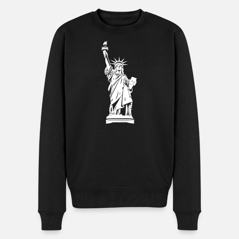 Statue de la Liberté - Pull Premium bio Homme - noir