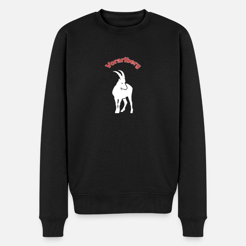 Vorarlberg - Männer Premium Bio Pullover - Schwarz