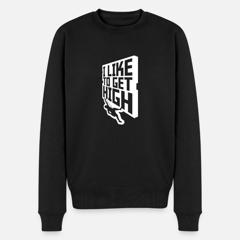 aiment se défoncer - Pull Premium bio Homme - noir