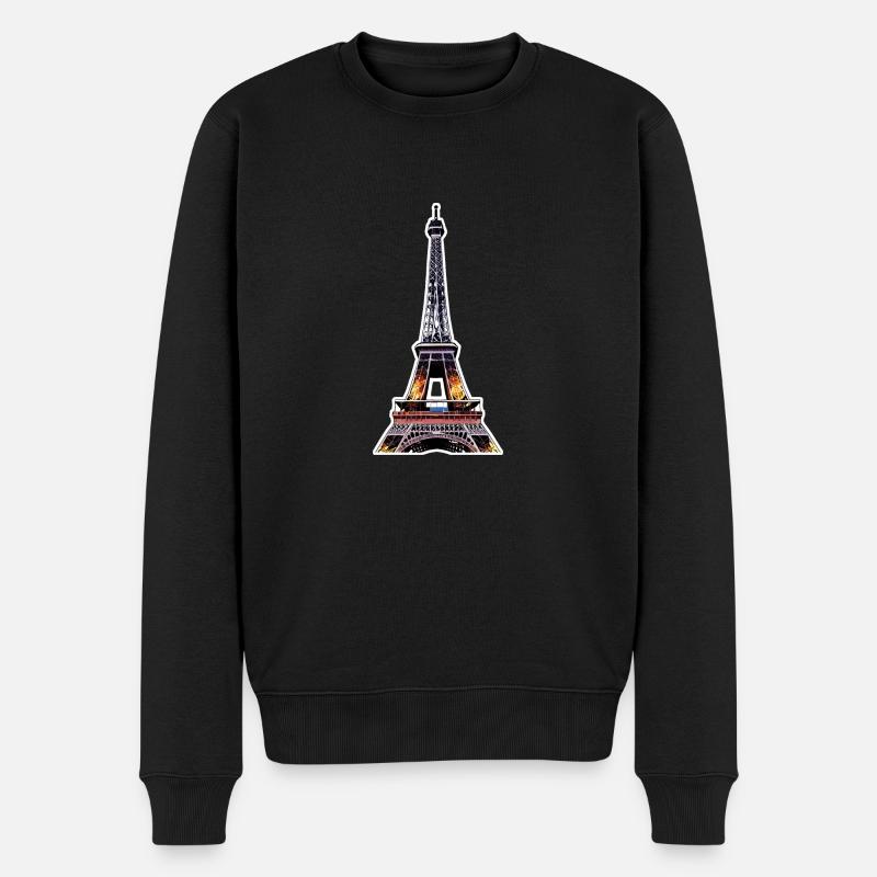 Eiffel tower #19 - Pull Premium bio Homme - noir