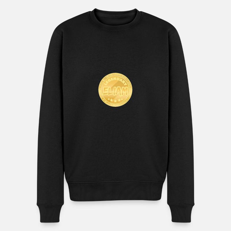 Prénom Eliam - Pull Premium bio Homme - noir