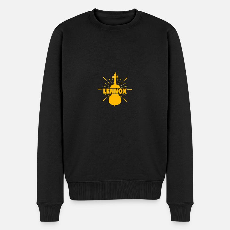 Geschenk für Lennox - Männer Premium Bio Pullover - Schwarz