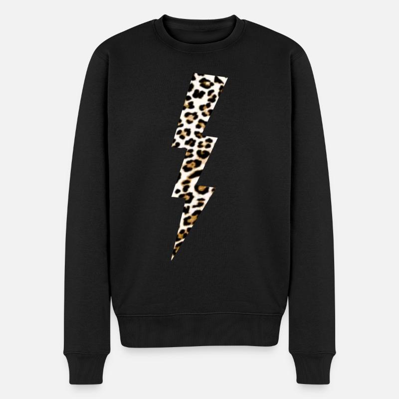 Léopard Flash - Pull Premium bio Homme - noir