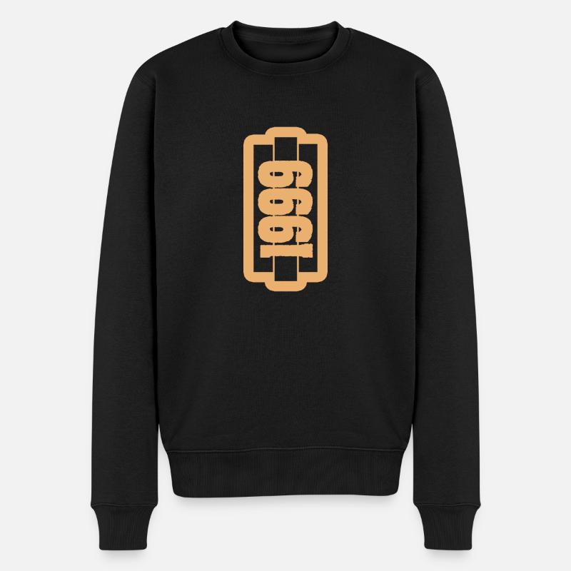 Jahr 1999 - Männer Premium Bio Pullover - Schwarz