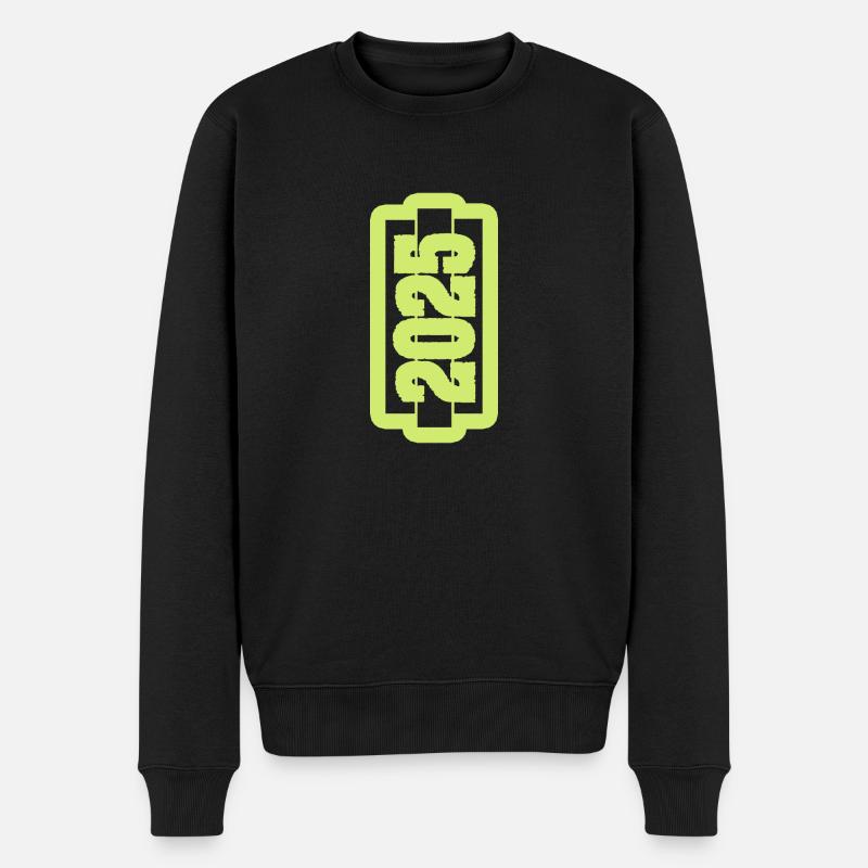2025 - Männer Premium Bio Pullover - Schwarz