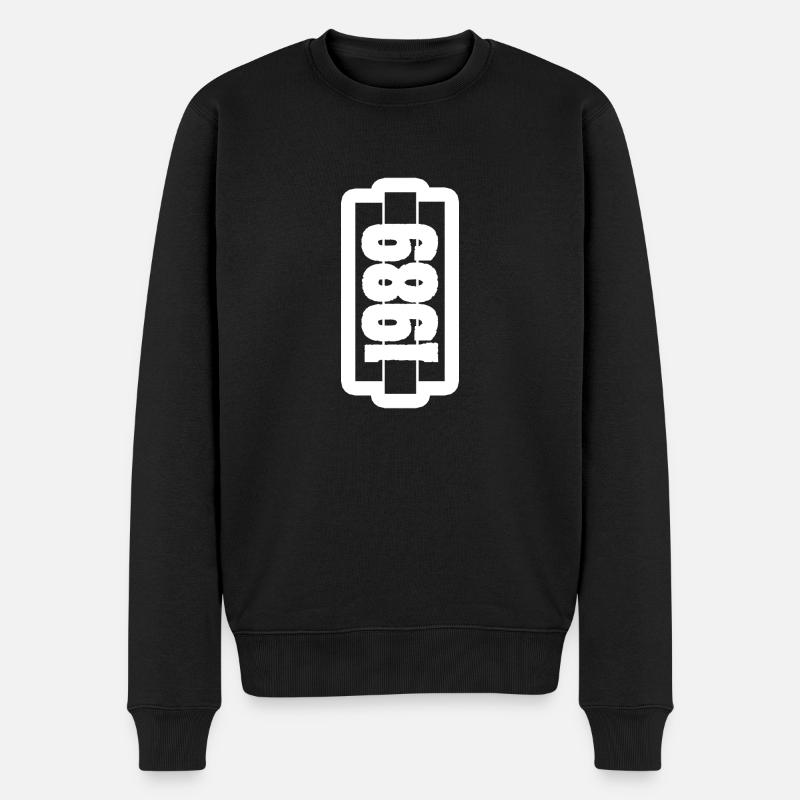 Année 1989 - Pull Premium bio Homme - noir