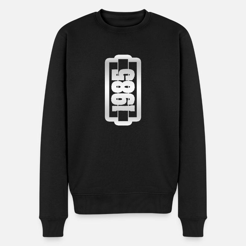Né en 1985 - Pull Premium bio Homme - noir