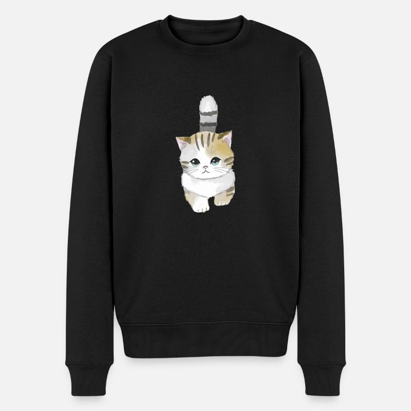 Catwalk - Männer Premium Bio Pullover - Schwarz