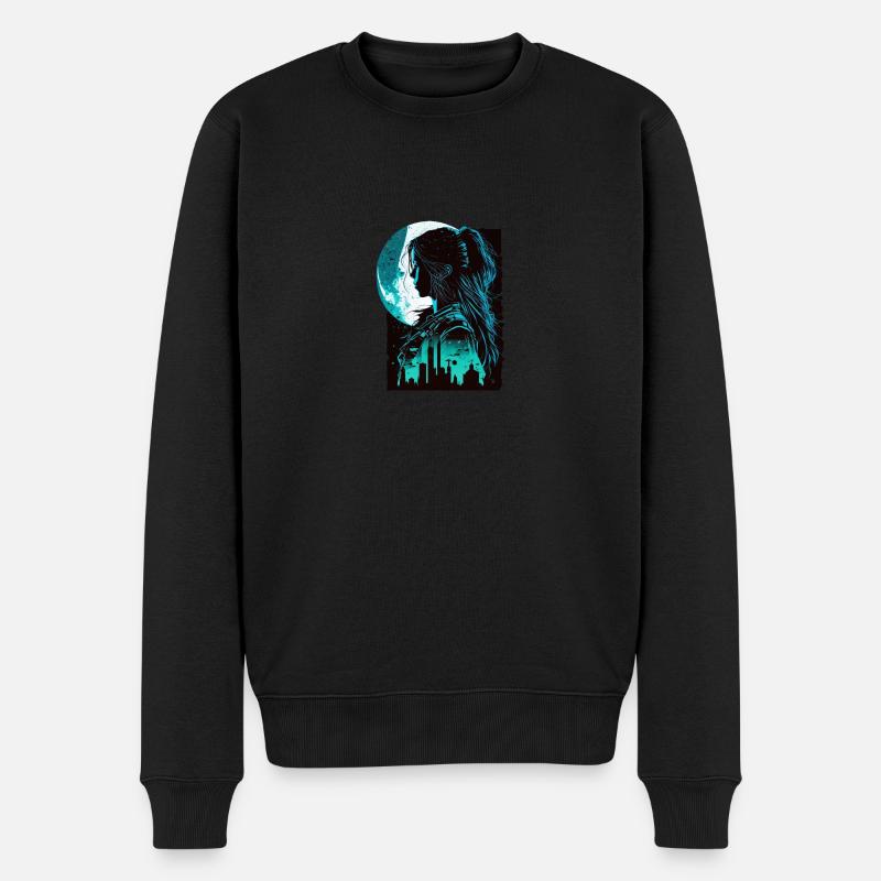 Les ombres des femmes au clair de lune - Pull Premium bio Homme - noir