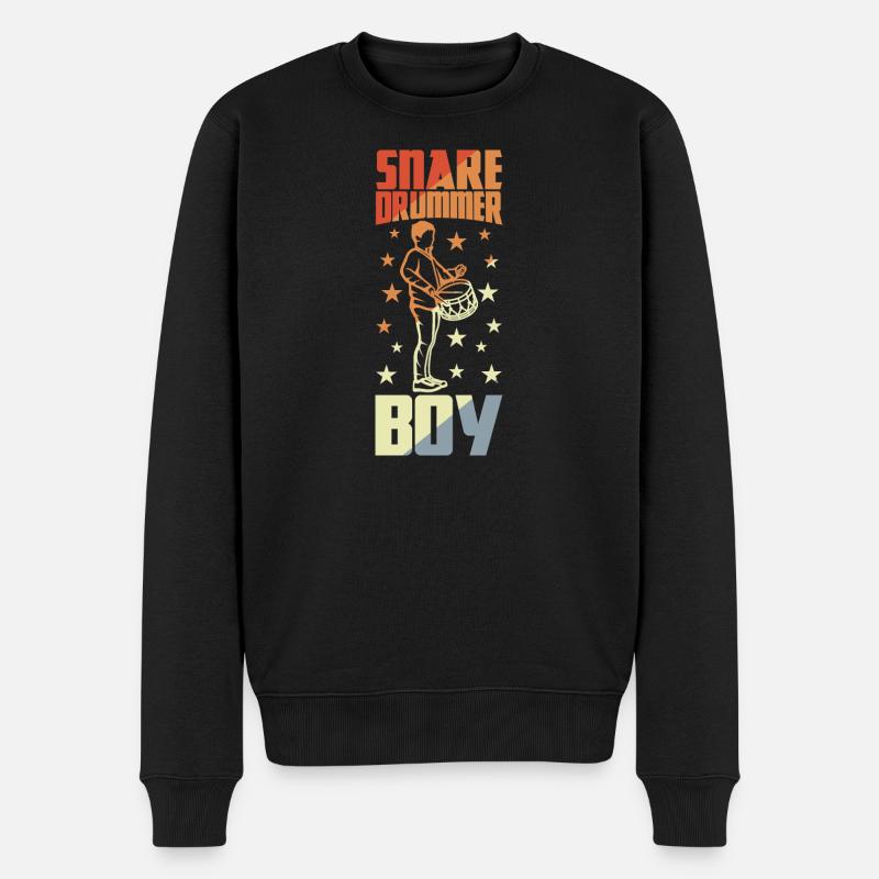 Kleiner Trommelspieler - Männer Premium Bio Pullover - Schwarz