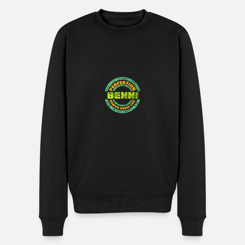 Geschenk für Benni - Männer Premium Bio Pullover - Schwarz