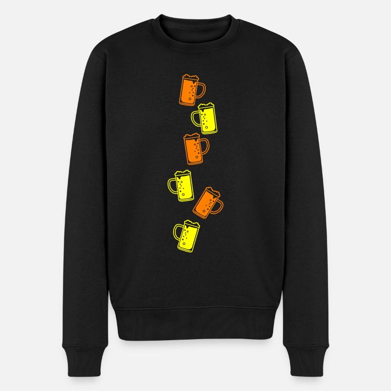 Bierkrug Bier Icon - Männer Premium Bio Pullover - Schwarz