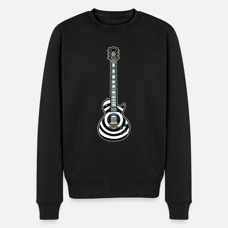 Gitarre // Illustration // Wylde - Männer Premium Bio Pullover - Schwarz