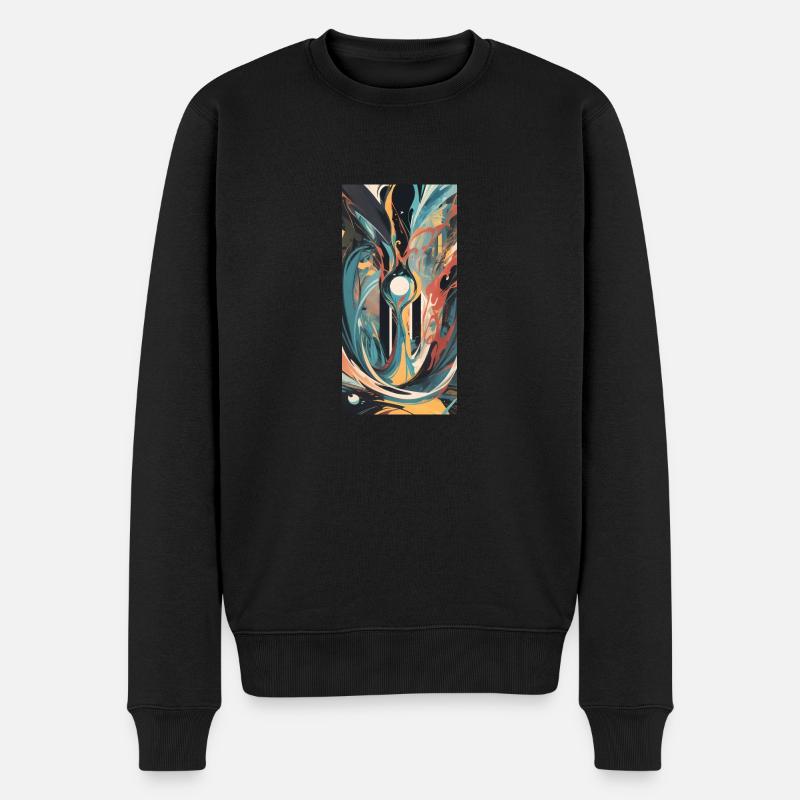 Nature Spirit - Männer Premium Bio Pullover - Schwarz