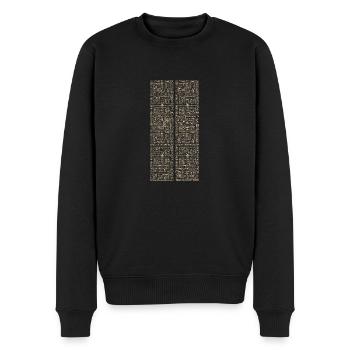 Runes anciennes - Pull Premium bio Homme - noir - Devant - Nico (187cm)