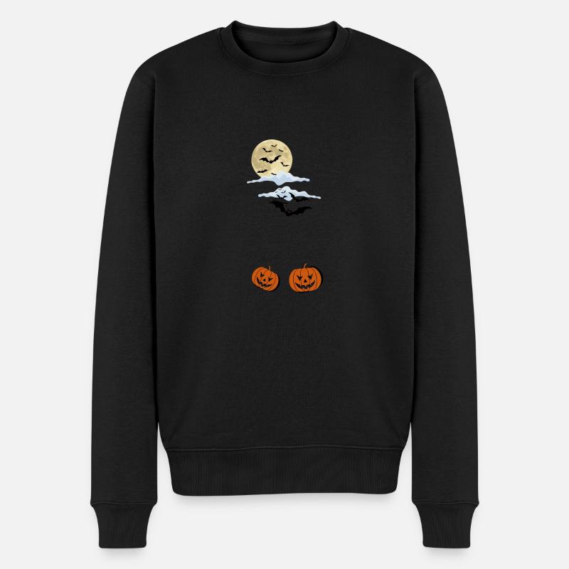 The night before Halloween - Männer Premium Bio Pullover - Schwarz
