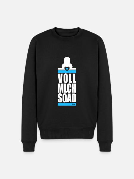 VOLLMILCH SQUAD - Bubis - Männer Premium Bio Pullover - Schwarz