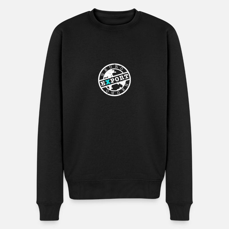 Neuro Export Logo - Männer Premium Bio Pullover - Schwarz