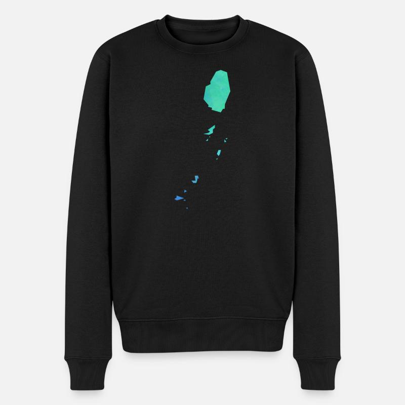 Saint Vincent - Männer Premium Bio Pullover - Schwarz