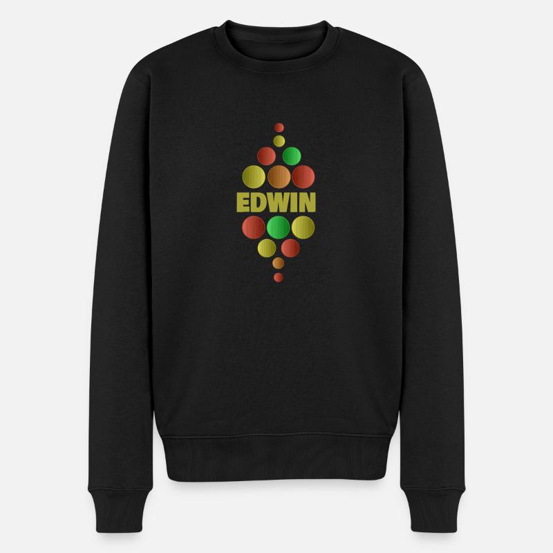 Erstklässler Edwin - Männer Premium Bio Pullover - Schwarz