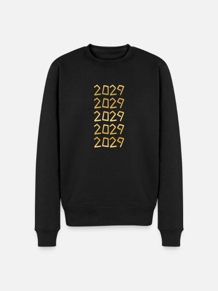2029 - Men's Premium Organic Jumper - black