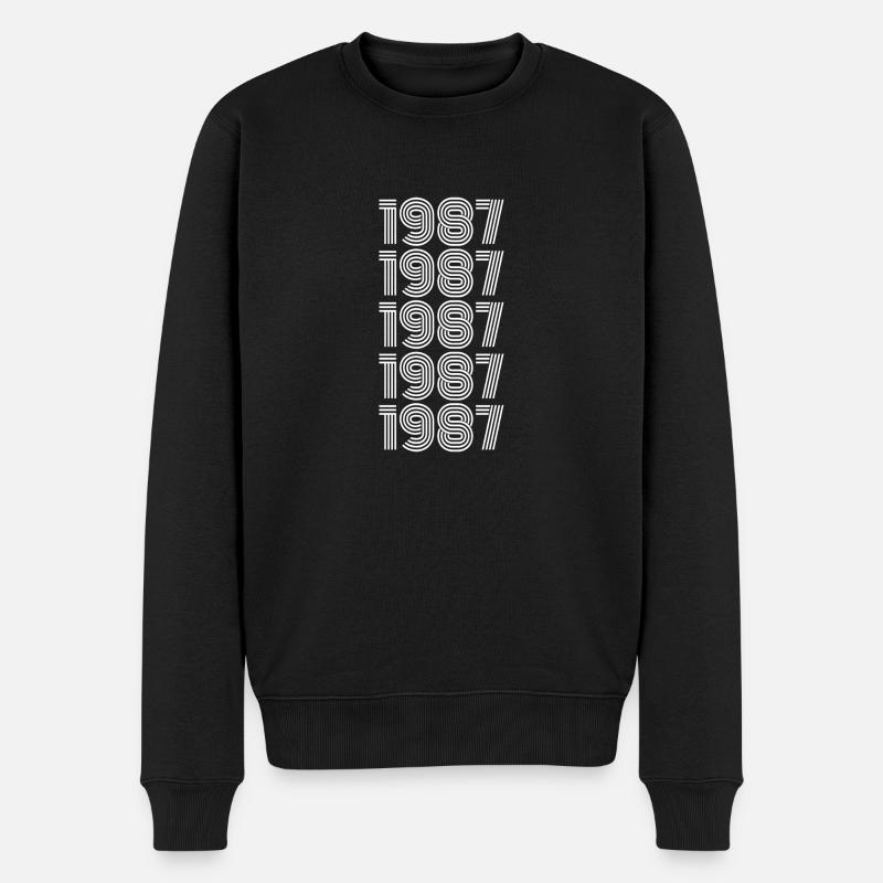 Babo 1987 - Männer Premium Bio Pullover - Schwarz
