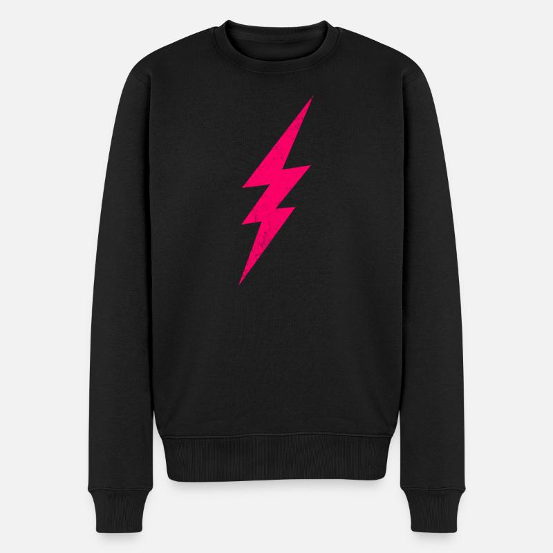 Graphique illustratif Neon Flash - Pull Premium bio Homme - noir