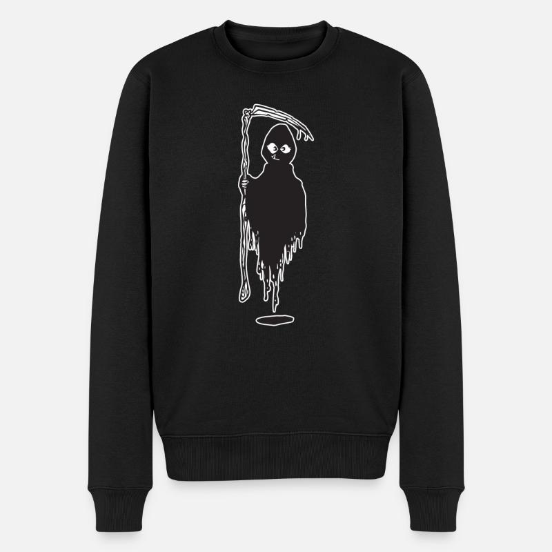 Great Grim Vampir Death Reaper - Männer Premium Bio Pullover - Schwarz