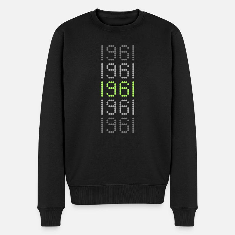 Jahr 1961 - Männer Premium Bio Pullover - Schwarz